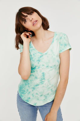 Ardene上装Tie-Dye V-Neck Tee