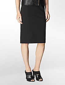 CK女装wide waist stretch pencil skirt