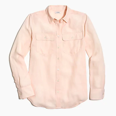 JCrew工厂店Long-sleeve button-down shirt