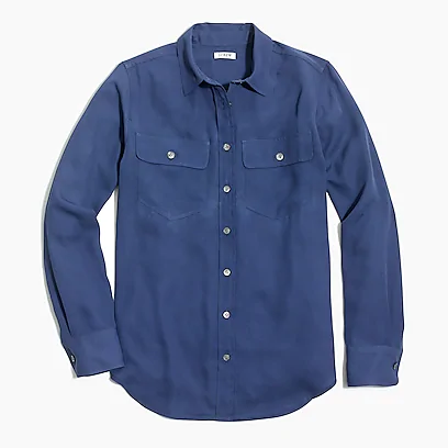 JCrew工厂店Long-sleeve button-down shirt