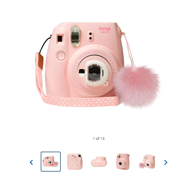 Fujifilm Instax Mini9 拍立得 多款配色优惠 送可爱小毛球