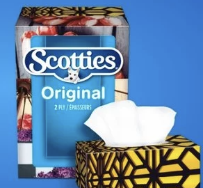 Scotties Original 2层面巾纸 126张 x 6盒 皮肤科医生推荐