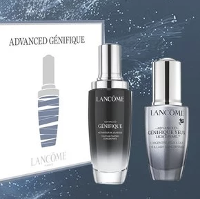 Lancome 小黑瓶买50ml送40ml 大眼精华买20ml送15ml