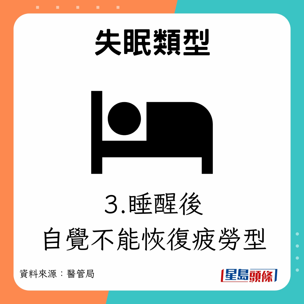 睡醒后自觉不能恢复疲劳型