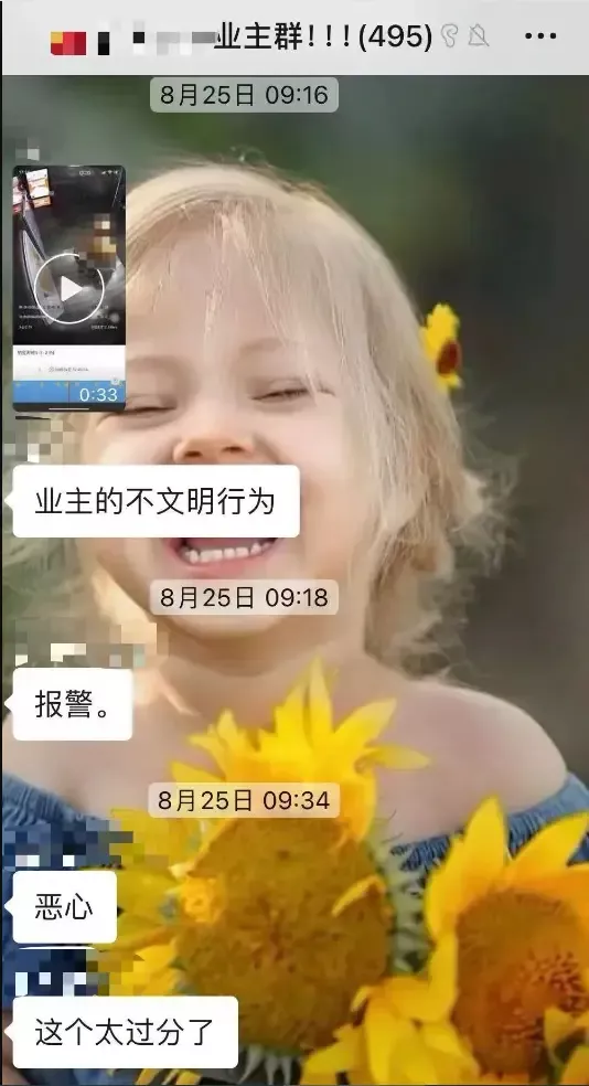 物业发布视频后业主的评论（来源网络）